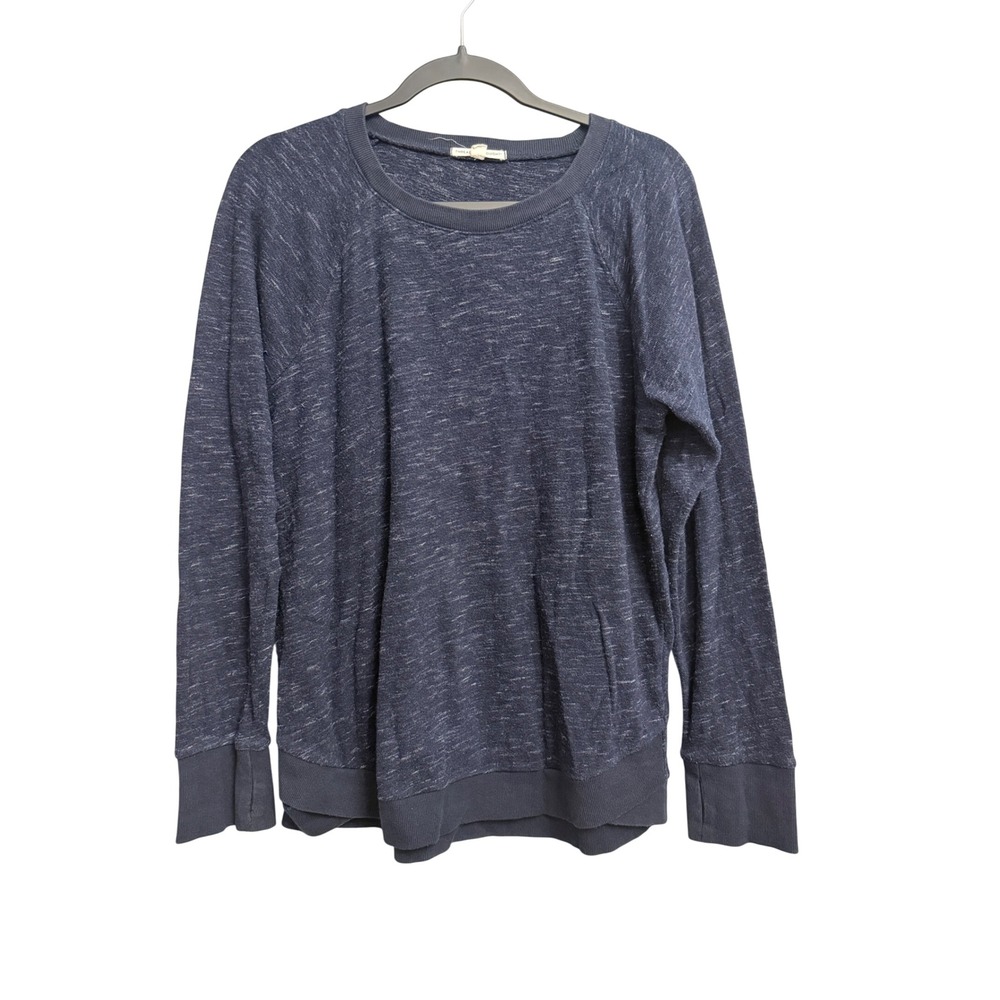 Threads 4 Thought Womens Space Dye Sweatshirt Navy Blue Modal TWA2599 Size M
